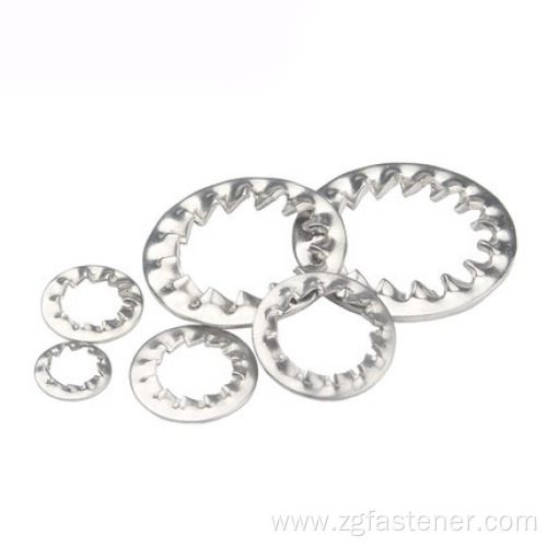 Stainless steel Serrated Lock Washers External Teeth